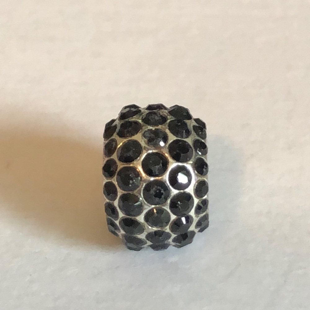 Brighton Ice Diva Black Crystal Spacer Charm Bead - Picture 5 of 9